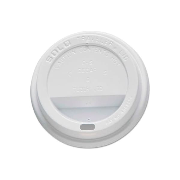 Solo Traveler Drink-Thru Lids, For 10 oz Cups, WH, 100/Sleeve, 10 Sleeves/Carton TL31R2-0007 - main